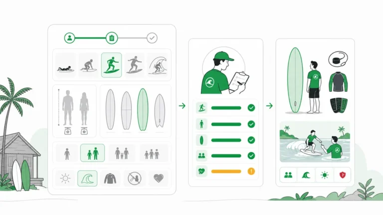 Cara Mengumpulkan Surf Level, Board Size, dan Kebutuhan Tamu