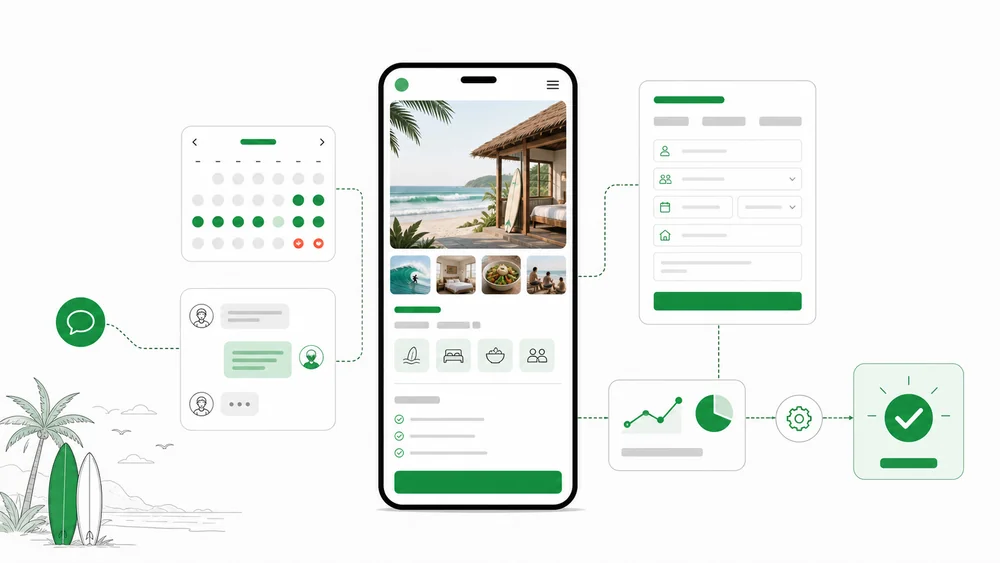 Cara Membuat Website Direct Booking untuk Surf Camp