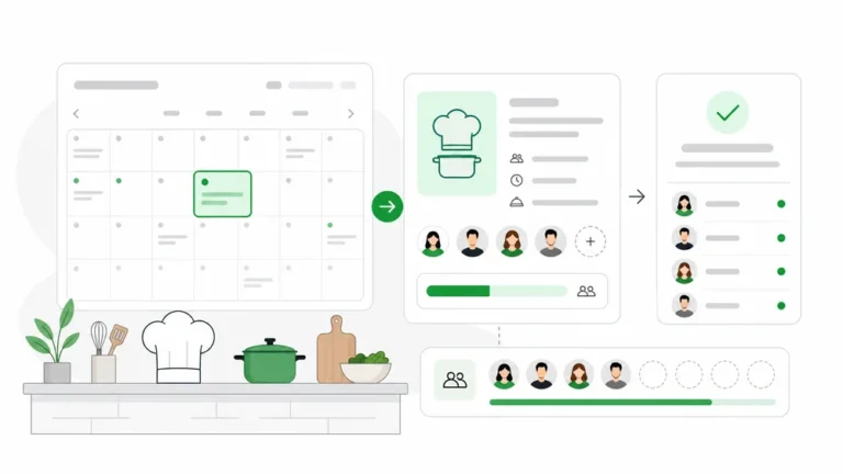 Cooking Class Booking Software untuk Jadwal, Kuota, dan Peserta