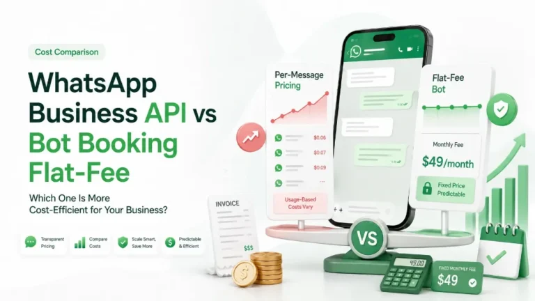 WhatsApp Business API vs Bot Booking Flat-Fee: Mana yang Lebih Hemat Setelah Oktober 2026?